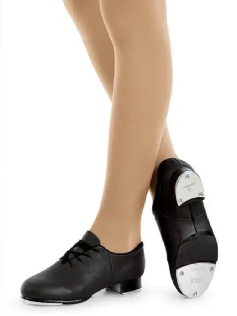 Bloch Black Lace-Up Tap Shoes